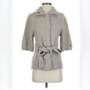 Short sleeve knit Sweater with Belt